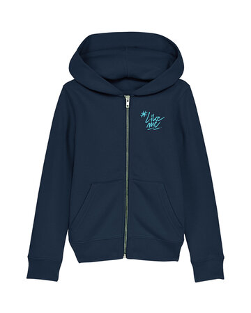 #LikeMe - Navy 'liedjes' zipped hoody