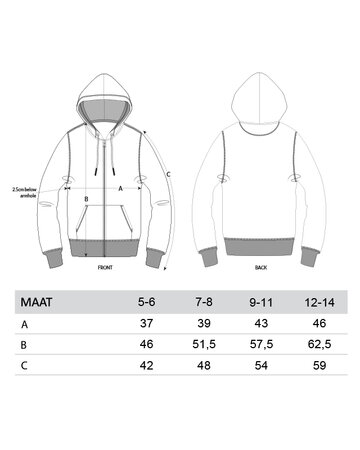 #LikeMe - Navy 'liedjes' zipped hoody
