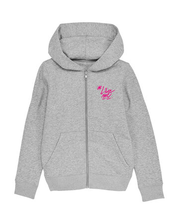 #LikeMe - Heather Grey 'liedjes' zipped hoody